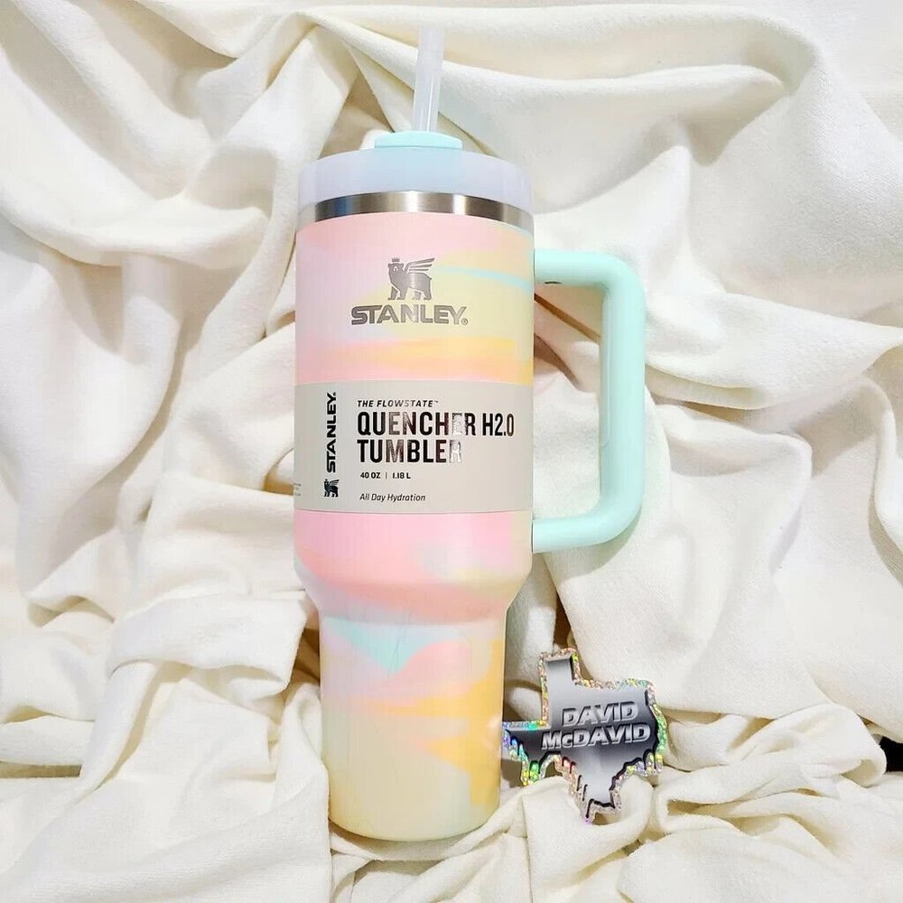 NEW Stanley Tumbler 40oz Clean Slate Collection Warm Serene Brushstrokes